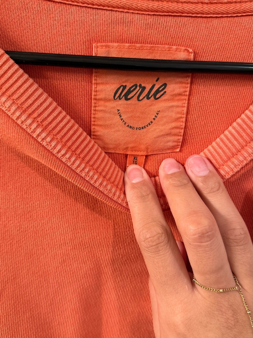 Aerie Keep it light Crewneck Sweater - Orange - Picture 3 of 3